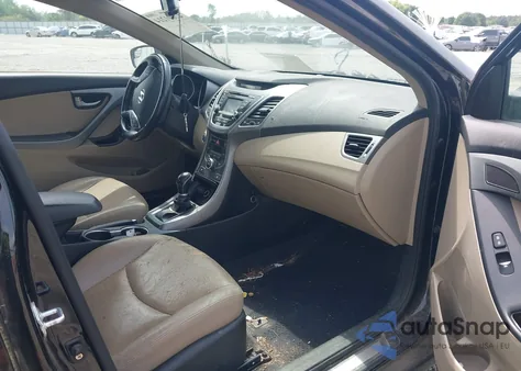 2016 Hyundai Elantra Limited из США, поврежденный, VIN KMHDH4AE9GU605967